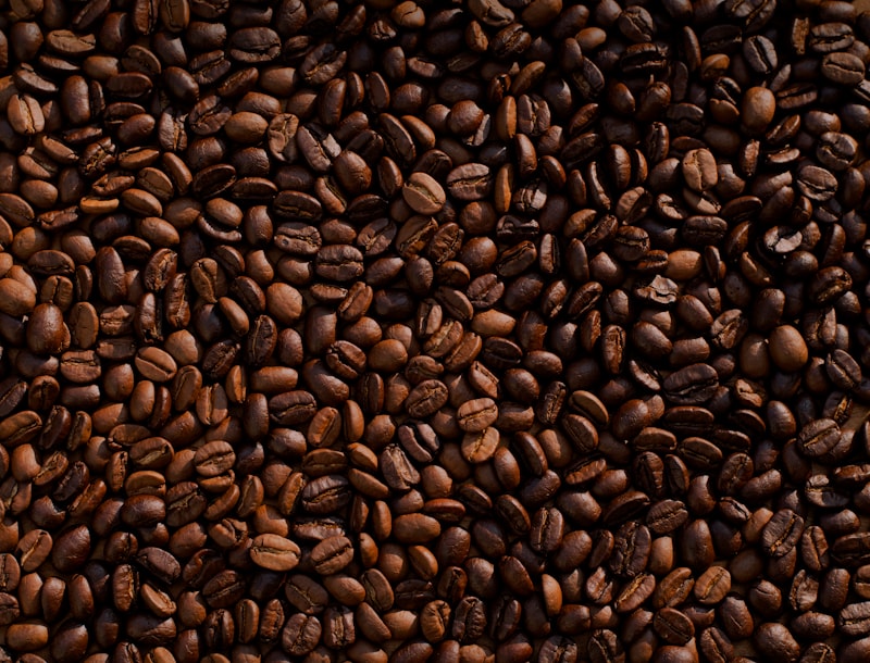 Granos de café tostados — variedades arábica y robusta